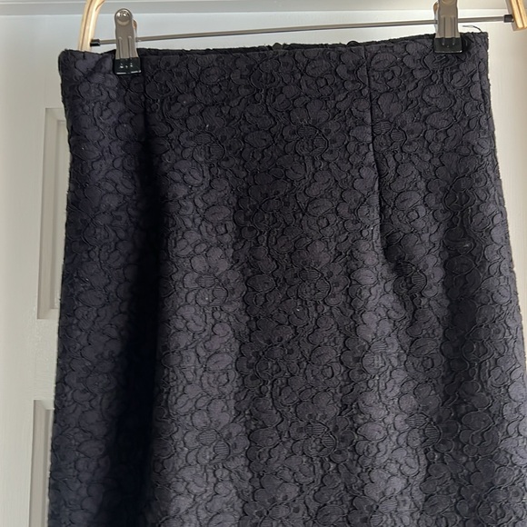 Black Lace Pencil Skirt - Picture 3 of 5